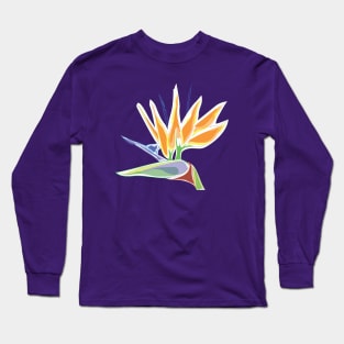 Bird Of Paradise Tropical Plant by Cricky Long Sleeve T-Shirt